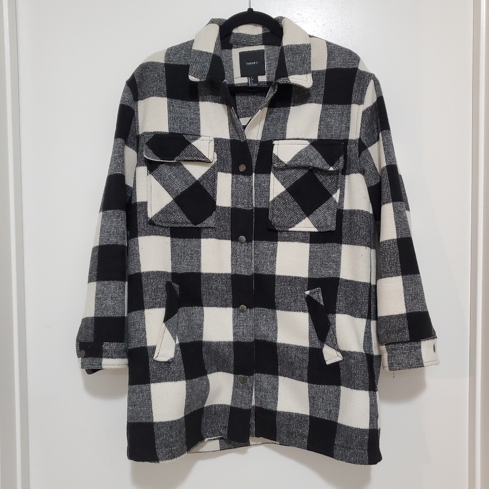 Forever 21 plaid blazer jacket